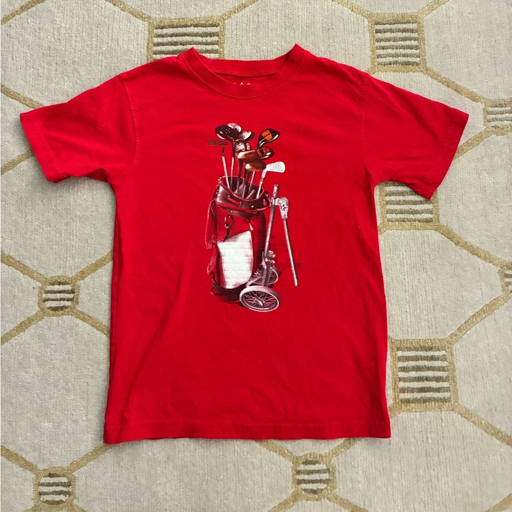 Wes & Willy Organic Cotton Golf Graphic Tee 5 Years